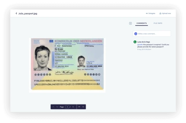 An screen design with an imitation driver's license