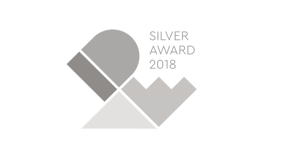 An image of the IDSA's Silver Award for Social Impact